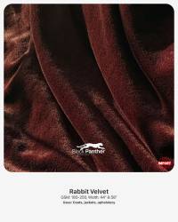 Imported Rabbit Velvet Fabric 180-250 GSM | 44” & 58” Width | Coats, Jackets & Upholstery  in Surat